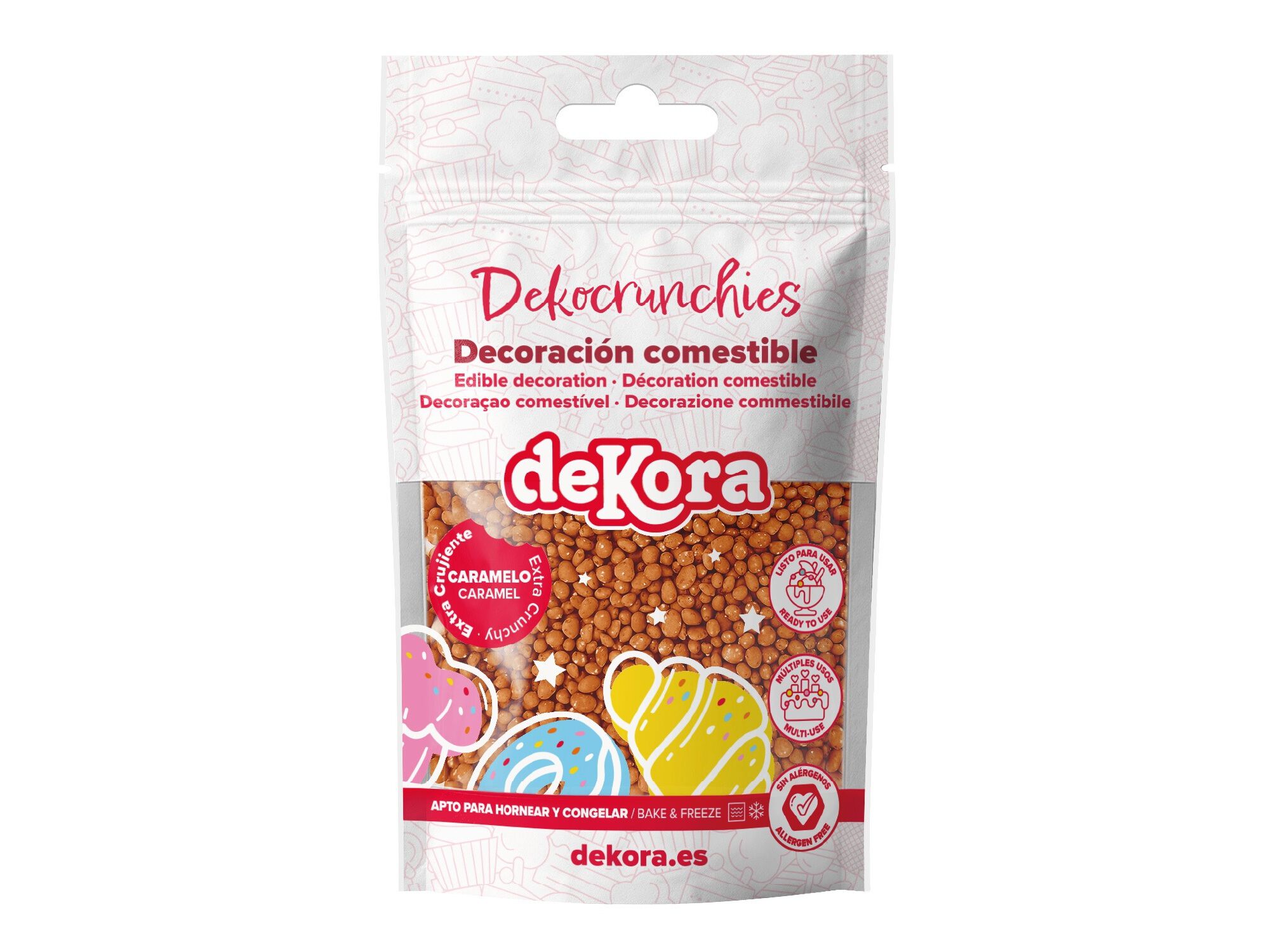 DEKOCRUNCHIES DEKORA CARAMELO 100GR image number 0