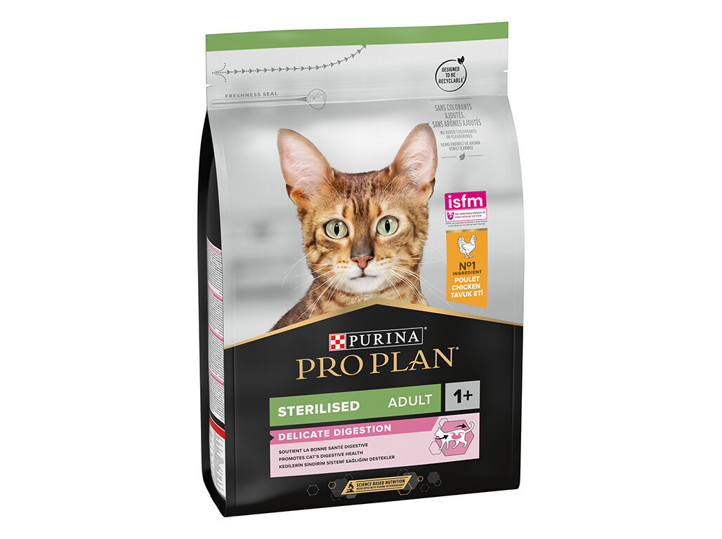 RA&Ccedil;&Atilde;O PARA GATO PRO PLAN ESTERILIZADO FRANGO 3KG image number 1