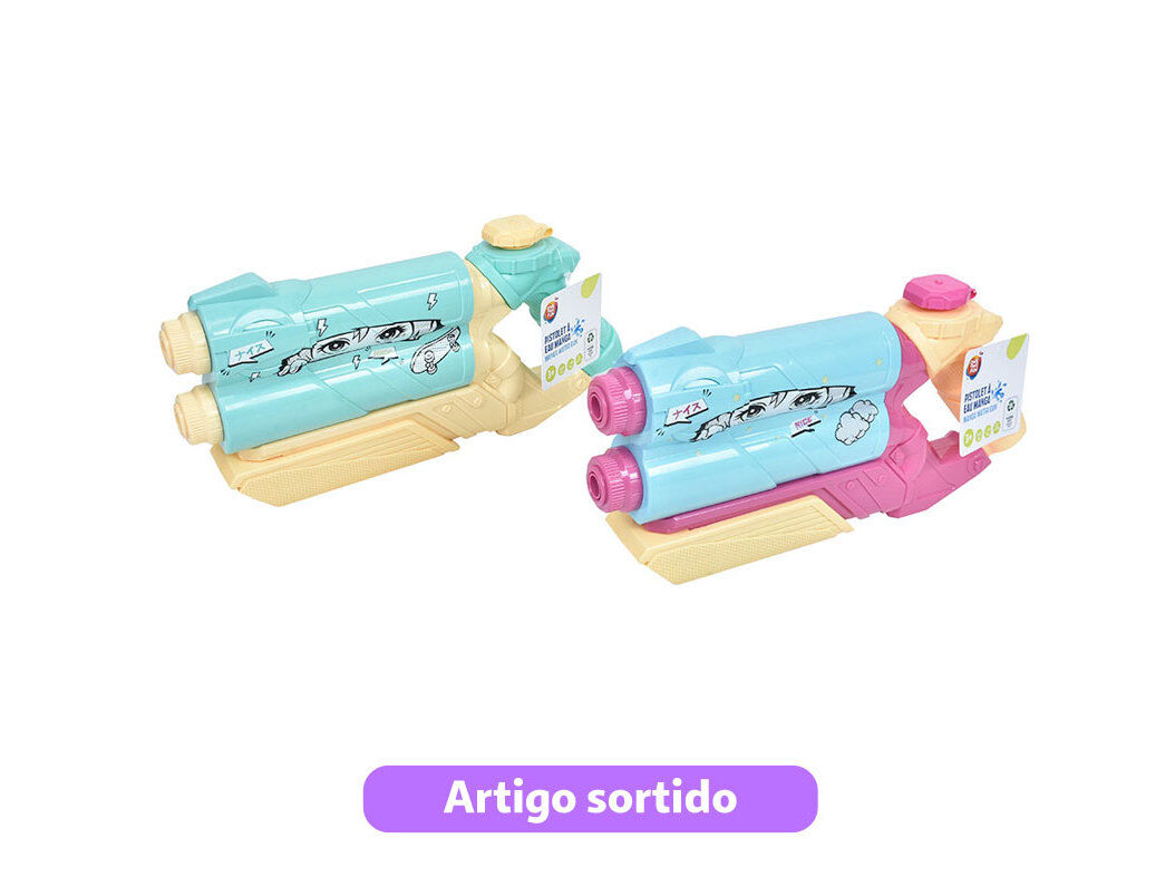 PISTOLA &Aacute;GUA ONE TWO FUN EYES 37CM CORES SORTIDAS