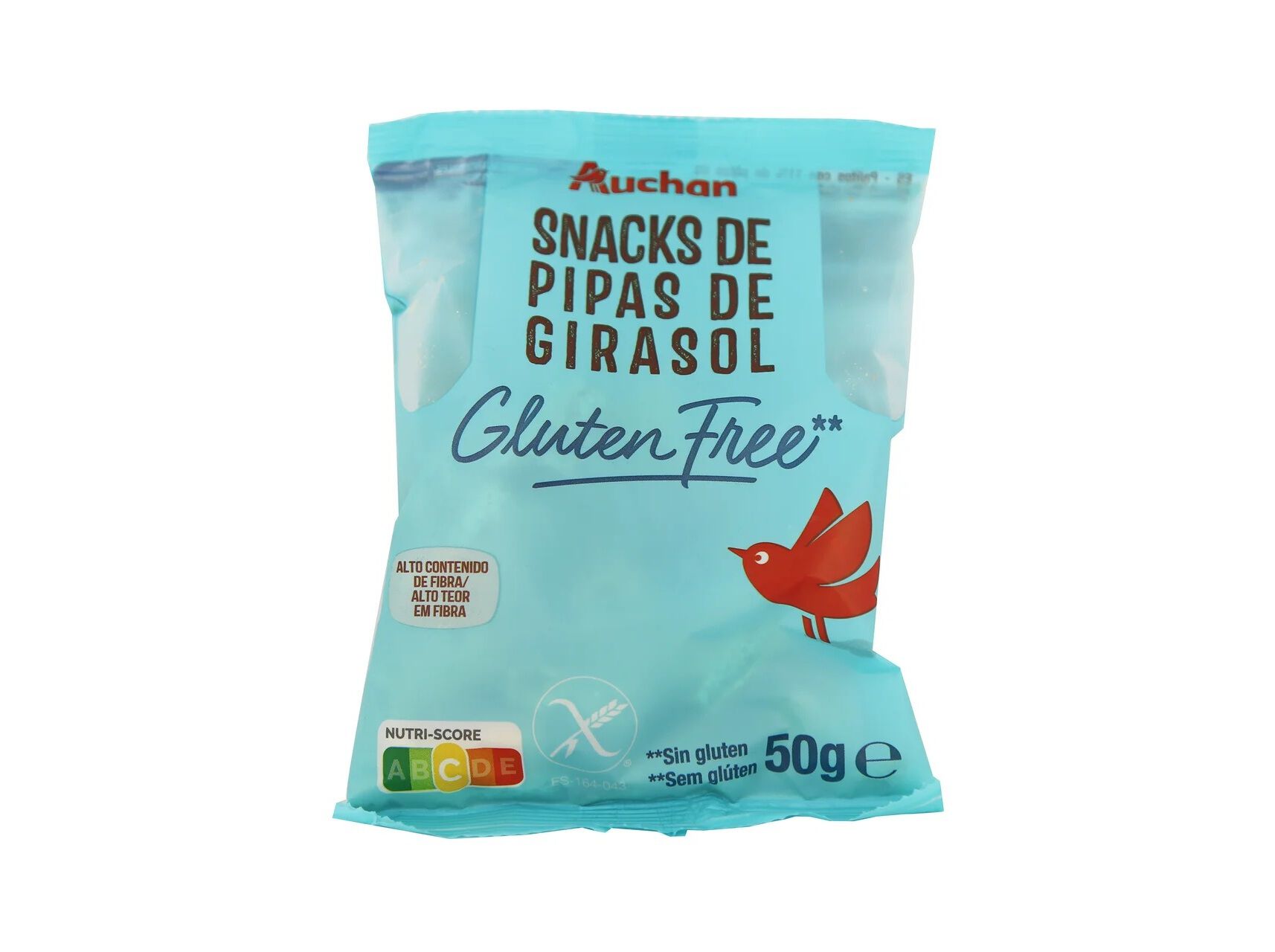 PALITOS AUCHAN SEMENTES GIRASSOL SEM GL&Uacute;TEN 50G image number 0