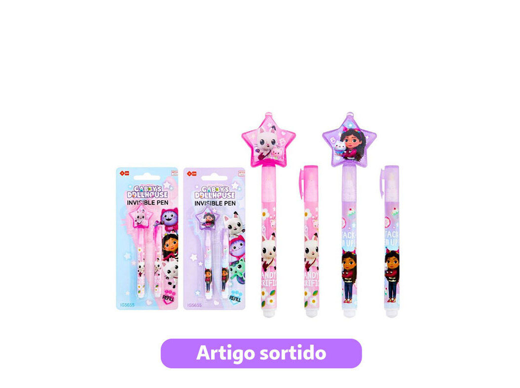 SUBLINHADOR GABBY TINTA INVIS&Iacute;VEL + RECARGA 1 UNIDADE MODELOS SORTIDOS image number 0