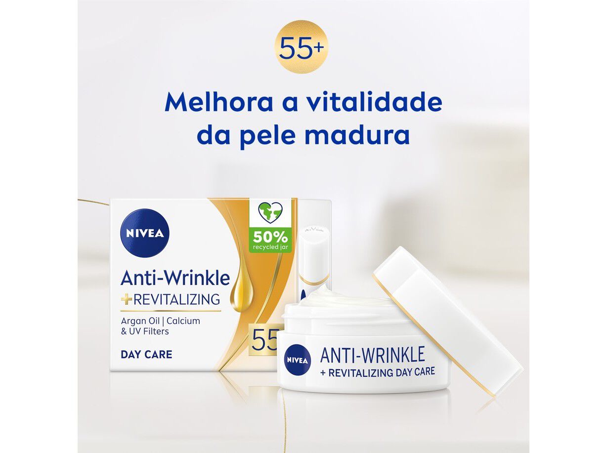 CREME DE ROSTO NIVEA ANTIRRUGAS DIA 50+ 50ML image number 3