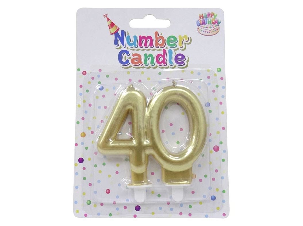 VELA ANIVERS&Aacute;RIO N&ordm; 40 ACTUEL DOURADO image number 0