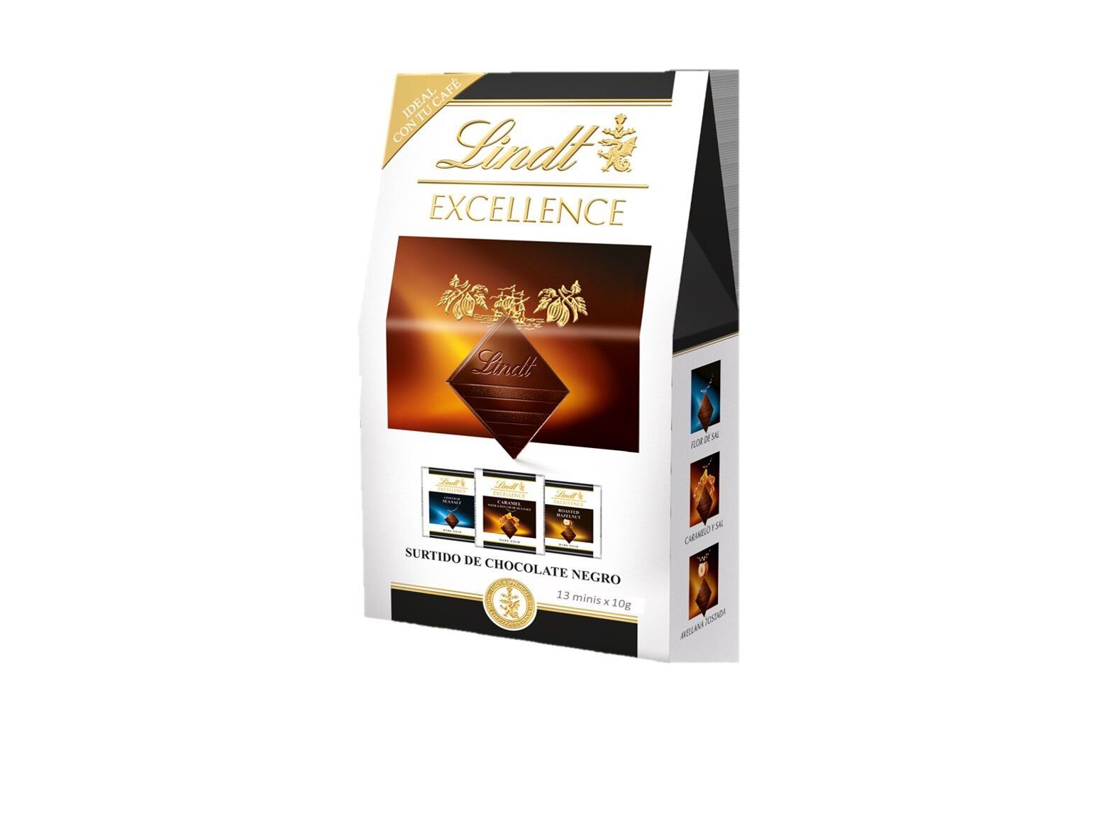 CHOCOLATE NEGRO LINDT SORTIDO MINI 130G image number 0