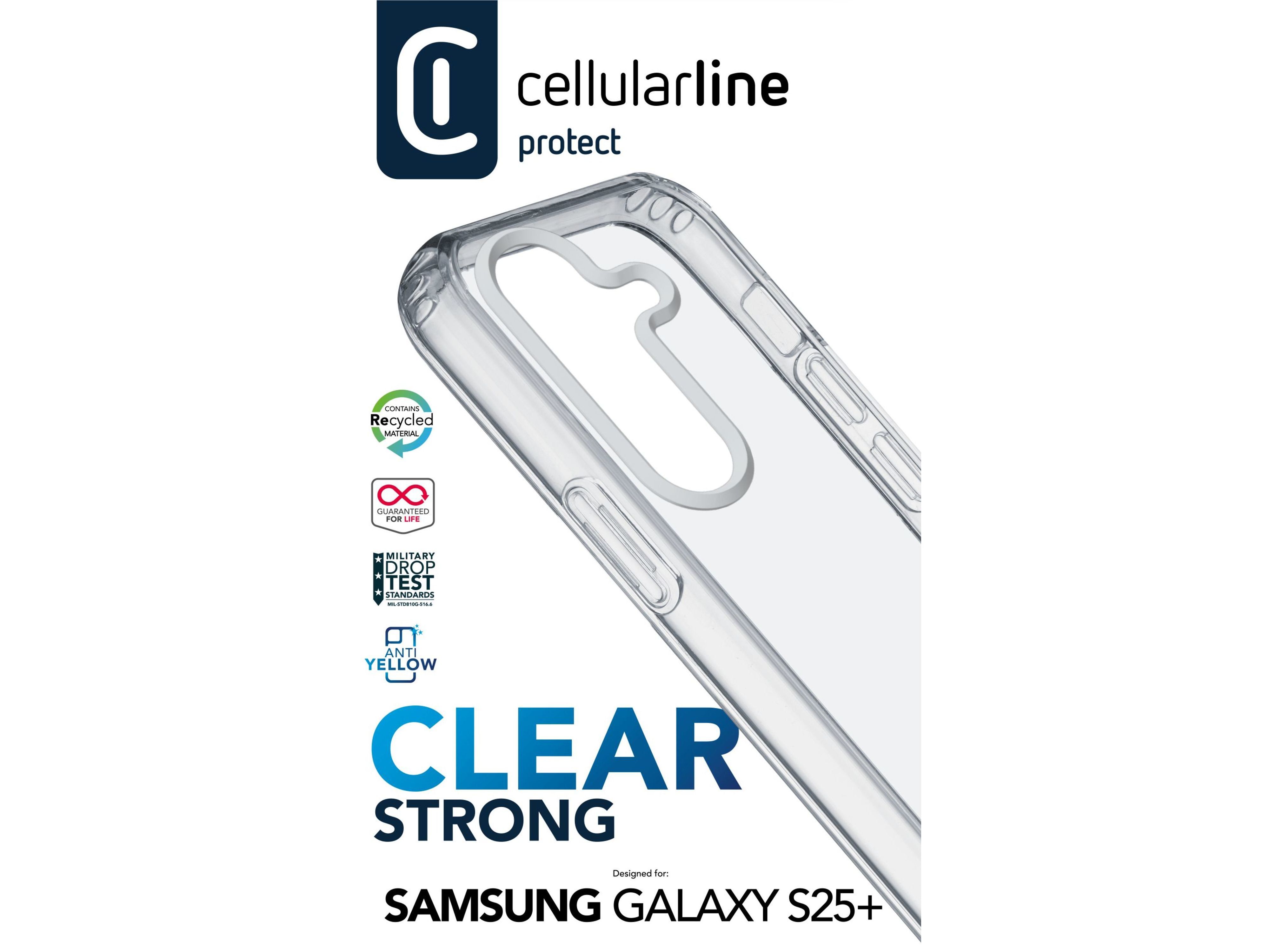 CAPA CELLULARLINE SAMSUNG S25+ CLEARSTRONG image number 1