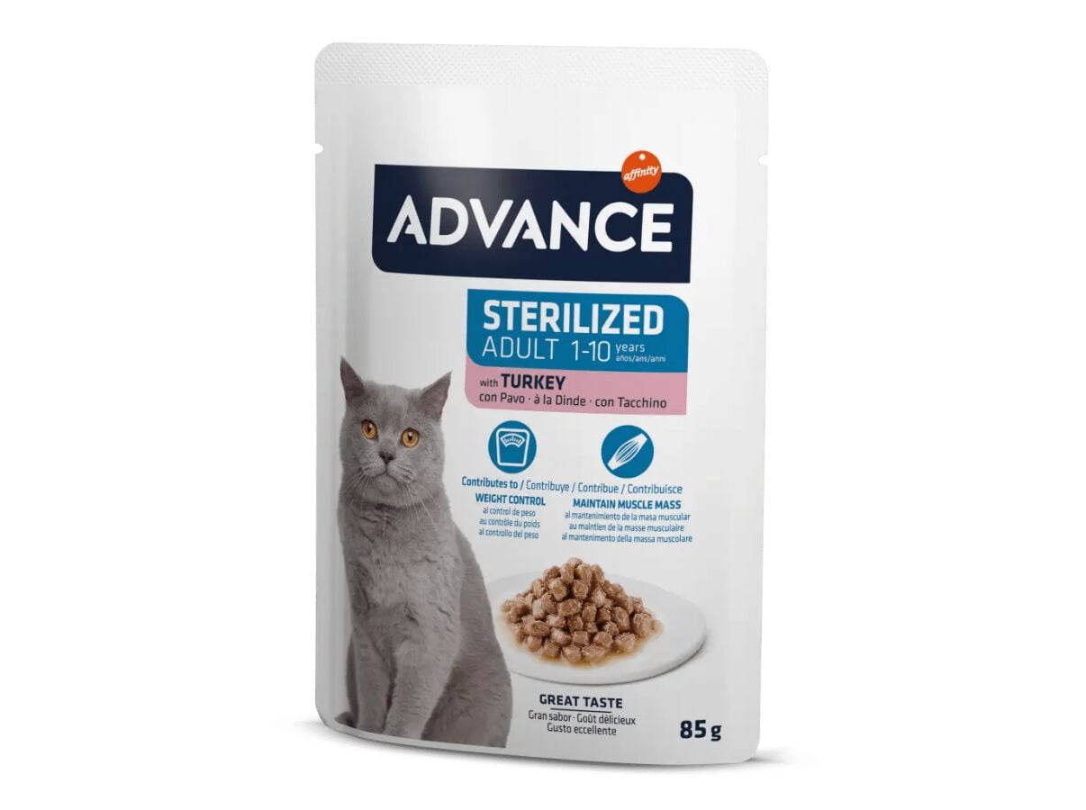 COMIDA H&Uacute;MIDA GATO ADVANCE ESTERILIZADO PERU 85G image number 0