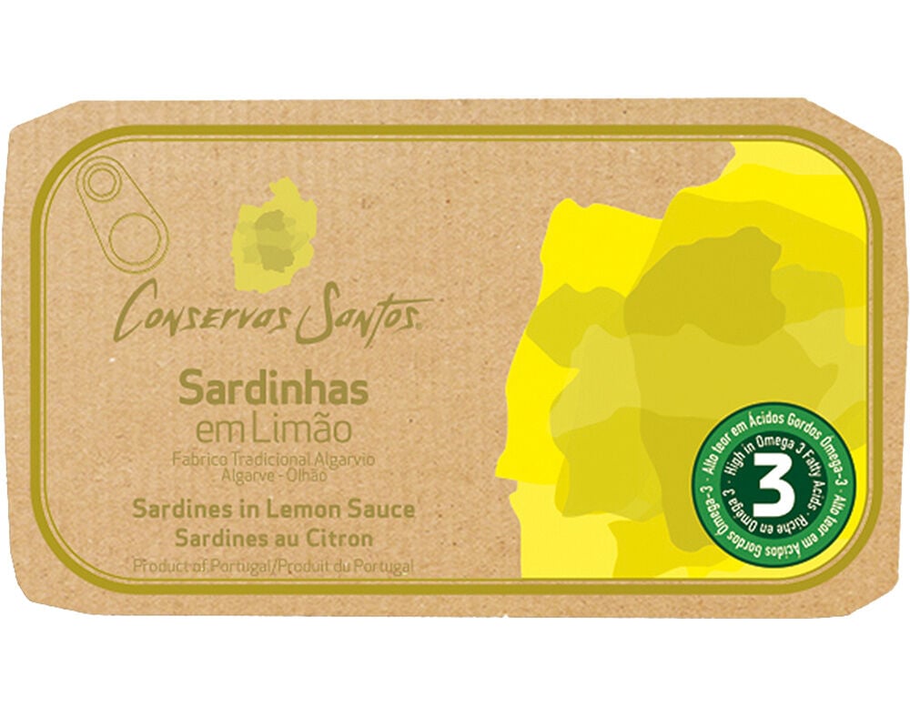 SARDINHA CAMPOS SANTOS EM LIM&Atilde;O 120(90)G image number 0