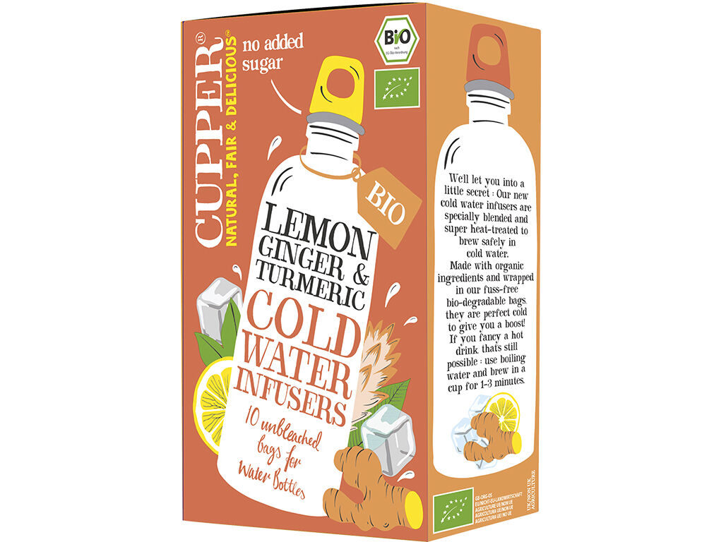 INFUS&Atilde;O FRIA CUPPER LIM&Atilde;O GENGOBRE E A&Ccedil;AFR&Atilde;O BIO 10SAQ