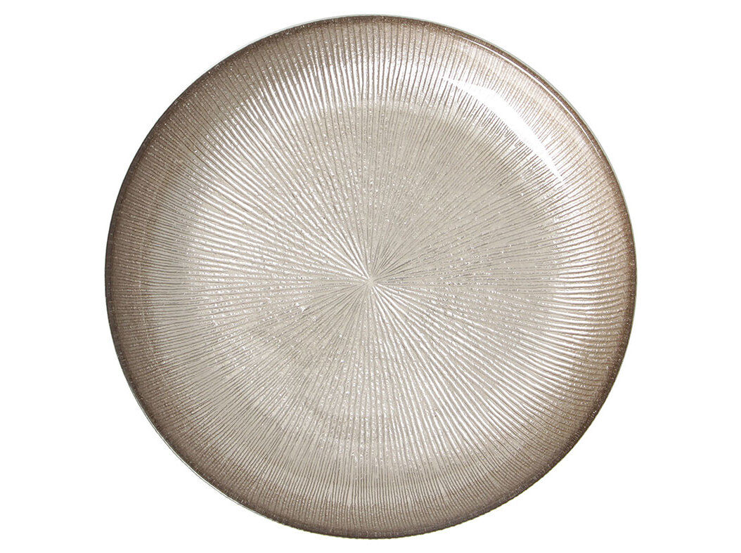 PRATO SOPA VIDRO ACTUEL GLITTER 22CM