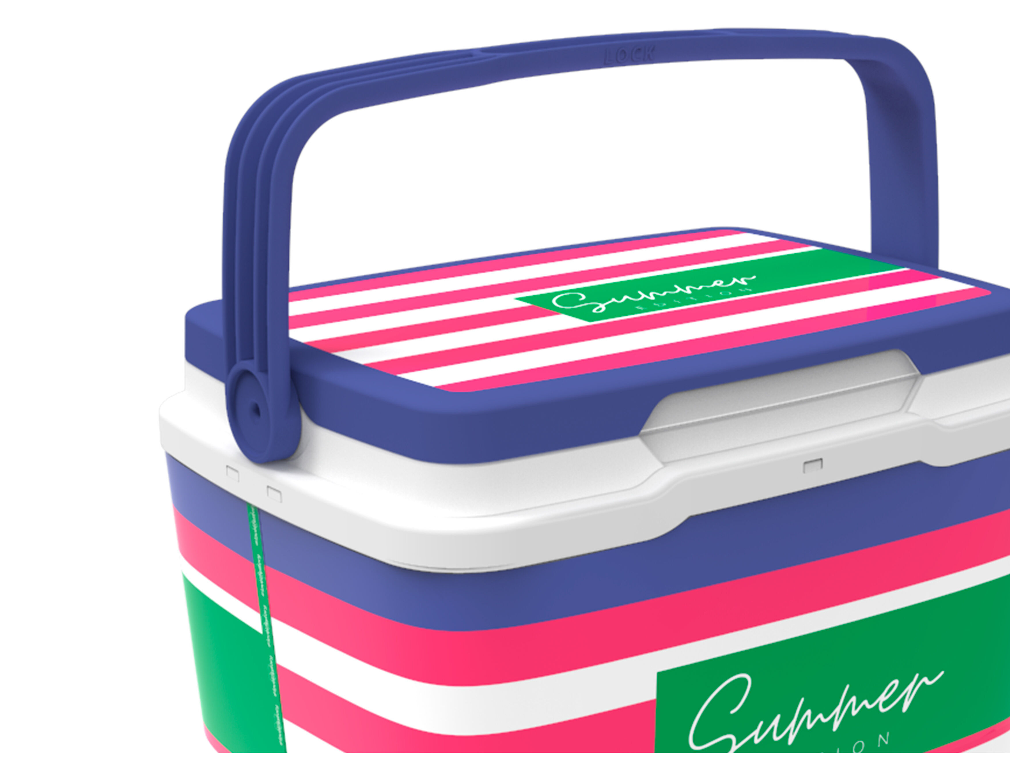 GELEIRA DECORADA CAMPOS NEVERA PINK NAVY 5L image number 1