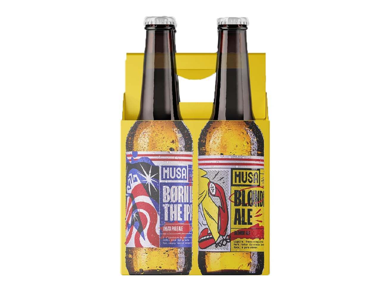 CERVEJA ARTESANAL MUSA PACK VER&Atilde;O 4X33CL image number 1