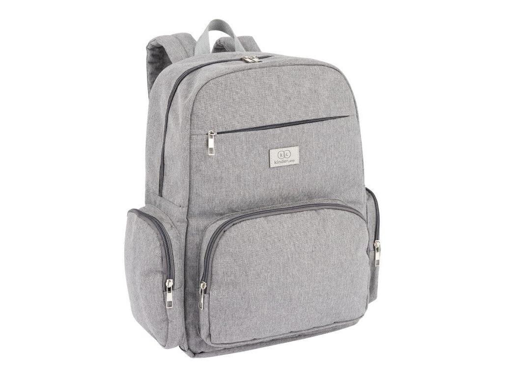 MOCHILA KINDERLAND CINZENTO 30X36X17CM