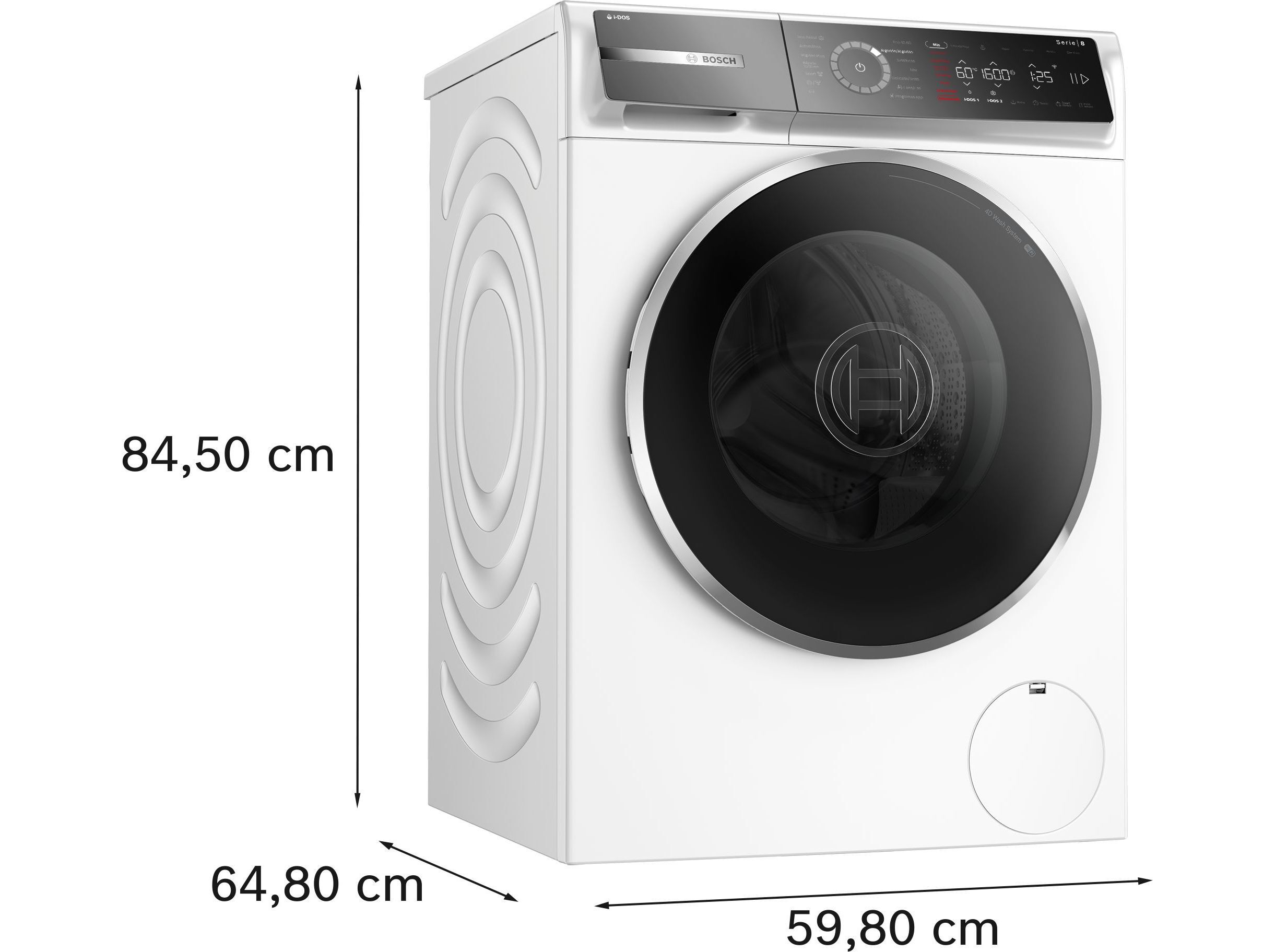 M&Aacute;QUINA DE LAVAR ROUPA BOSCH WGB266A1ES I-DOS BRANCO11KG A 1600RPM image number 3