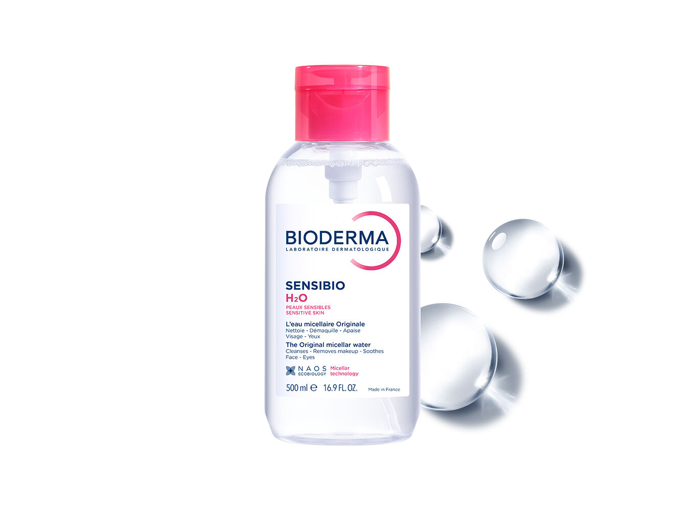 &Aacute;GUA MICELAR BIODERMA SENSIBIO PUMP 500ML image number 1