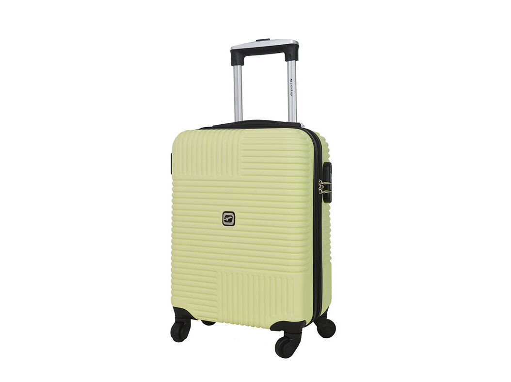 MALA DE CABINE R&Iacute;GIDA AIRPORT AMARELO 8 RODAS 48X34X20CM