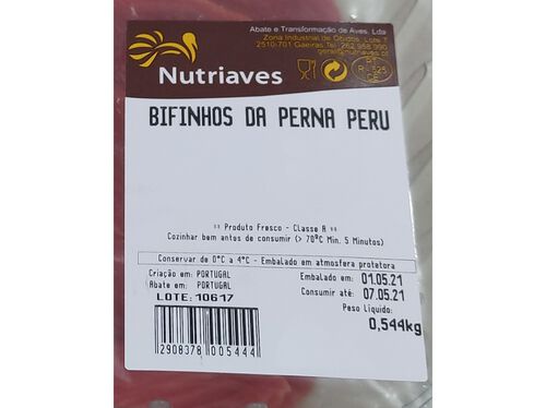 BIFINHOS PERNA DE PERÚ NUTRIAVES KG image number 1