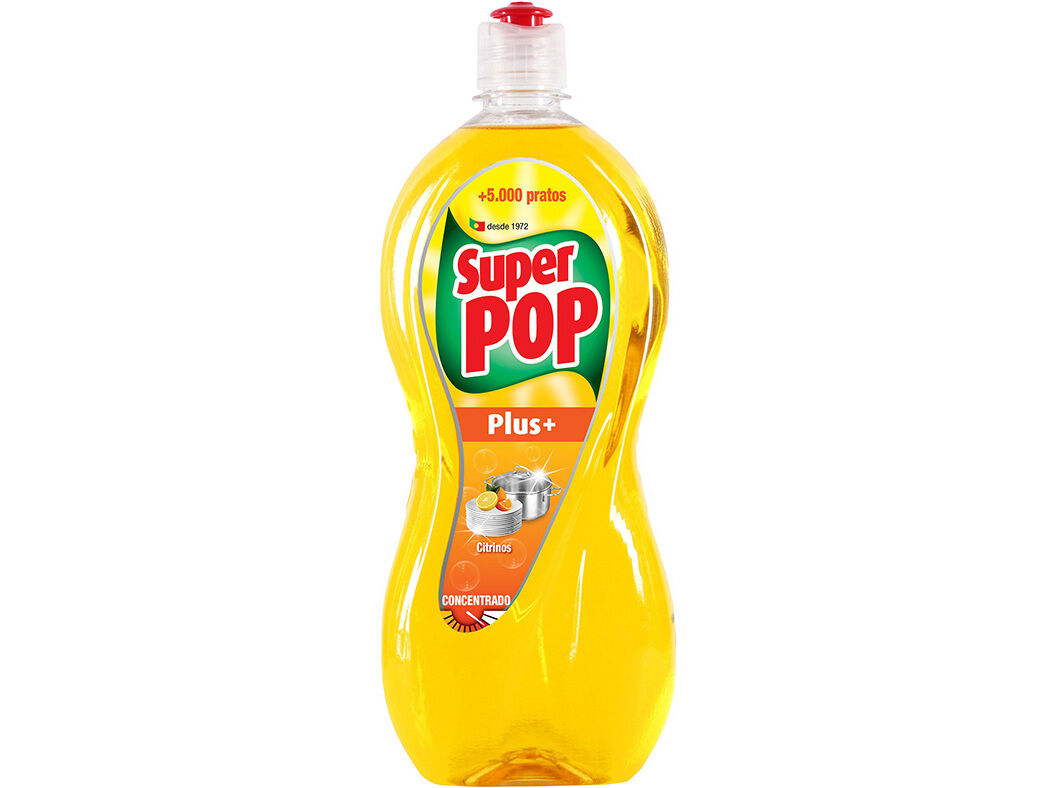 Super Pop Detergente de Loiça Manual Citrinos Plus+, 1L