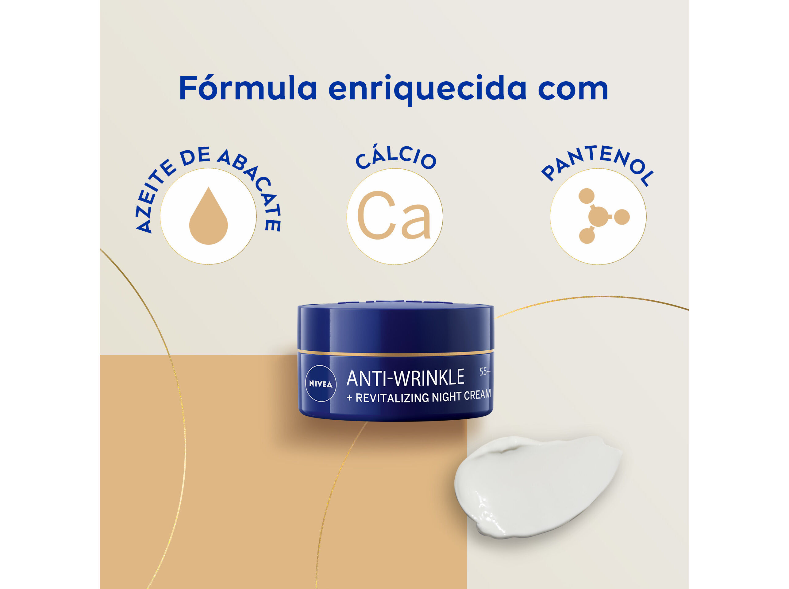 CREME DE ROSTO NIVEA ANTIRRUGAS NOITE 55+ 50ML image number 1
