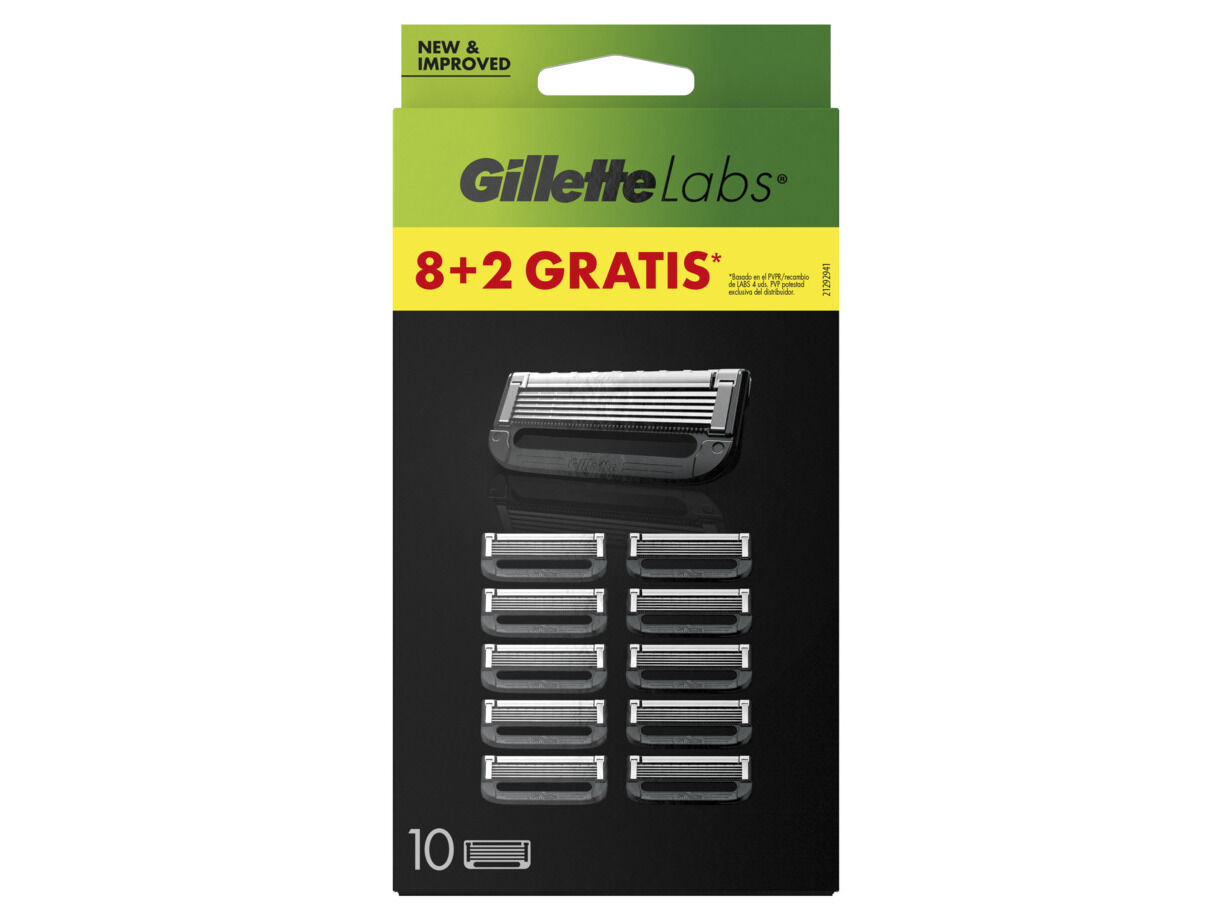 RECARGA L&Acirc;MINAS LABS GILLETTE 8+2UN image number 0