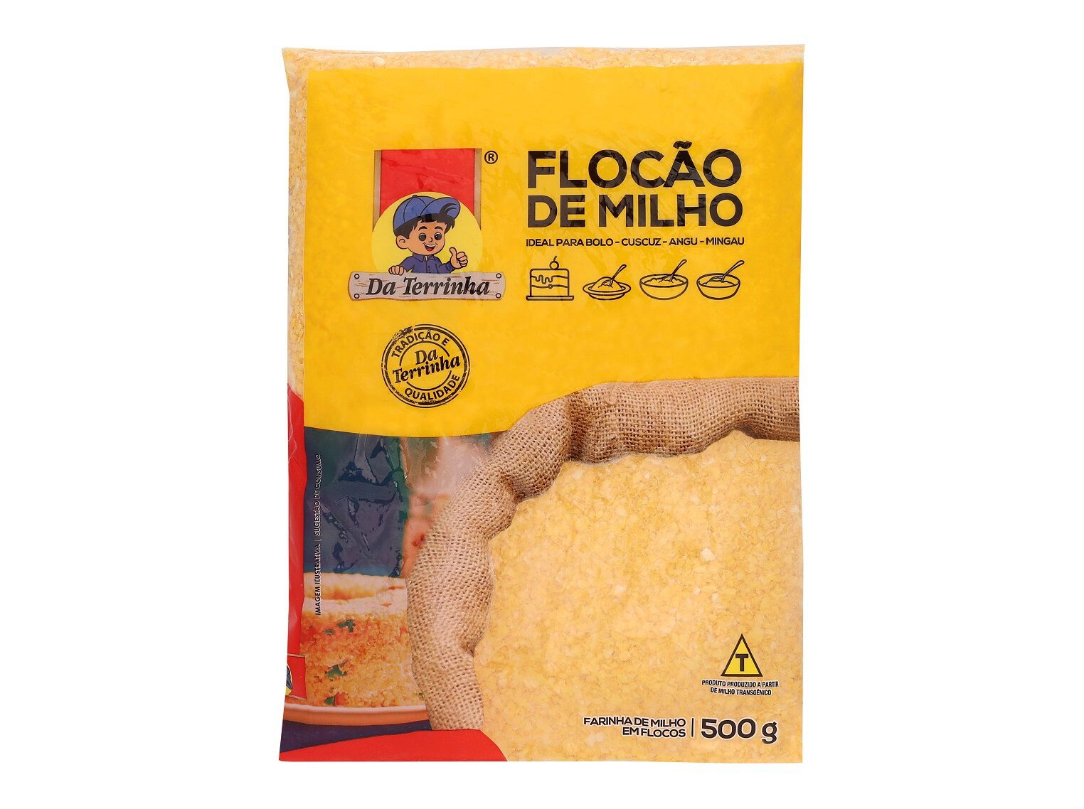 FLOC&Atilde;O DE MILHO DA TERRINHA 500G image number 1
