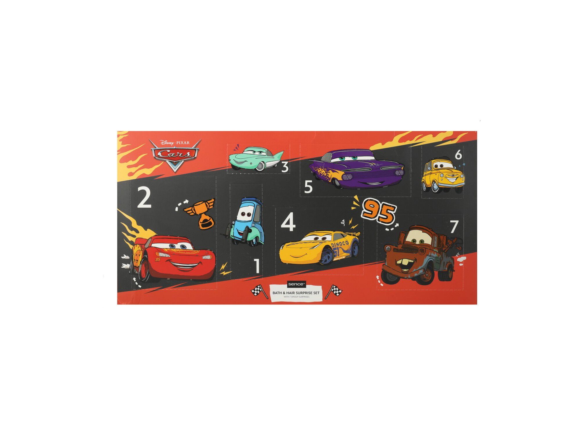 CALENDARIO ADVENTO DISNEY CARS BANHO E CABELO