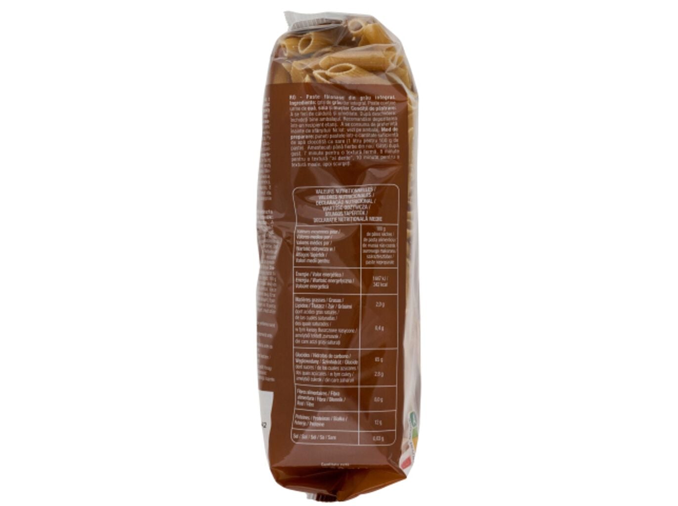 MASSA PENNE RIGATE AUCHAN INTEGRAL 500G image number 2