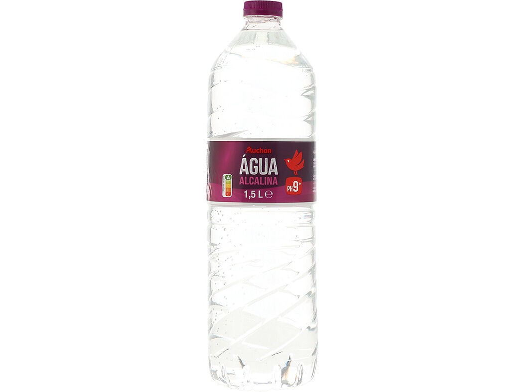 &Aacute;GUA ALCALINA AUCHAN IONIZADA PH9+ 1.5L image number 0