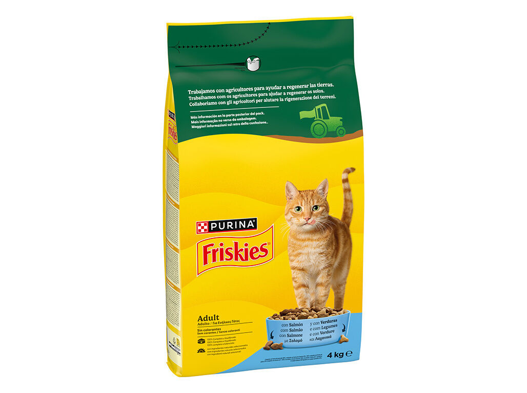 RA&Ccedil;&Atilde;O GATO FRISKIES SALM&Atilde;O 4KG image number 1