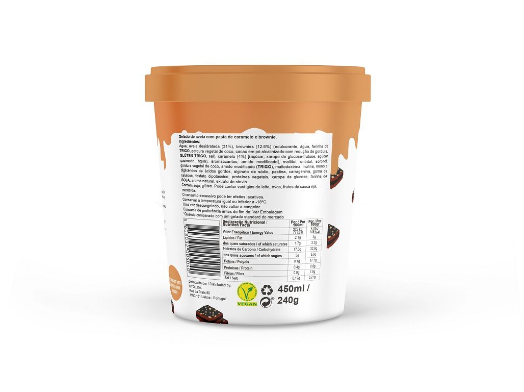 GELADO VEGAN SWEE CARAMEL BROWN 450 ML image number 1