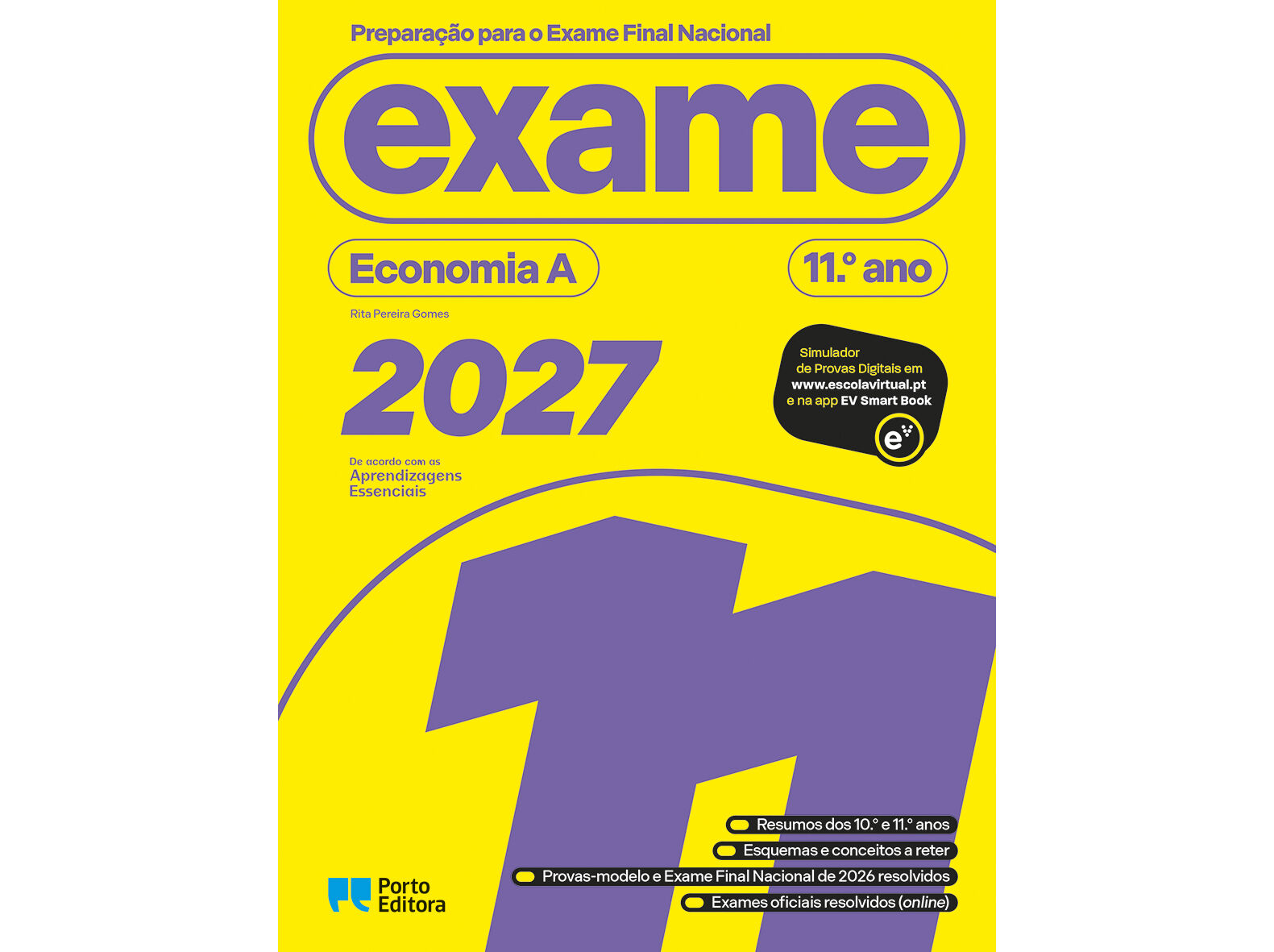 LIVRO PREPARA&Ccedil;&Atilde;O PARA O EXAME FINAL NACIONAL 2027 - ECONOMIA A 11&ordm; ANO