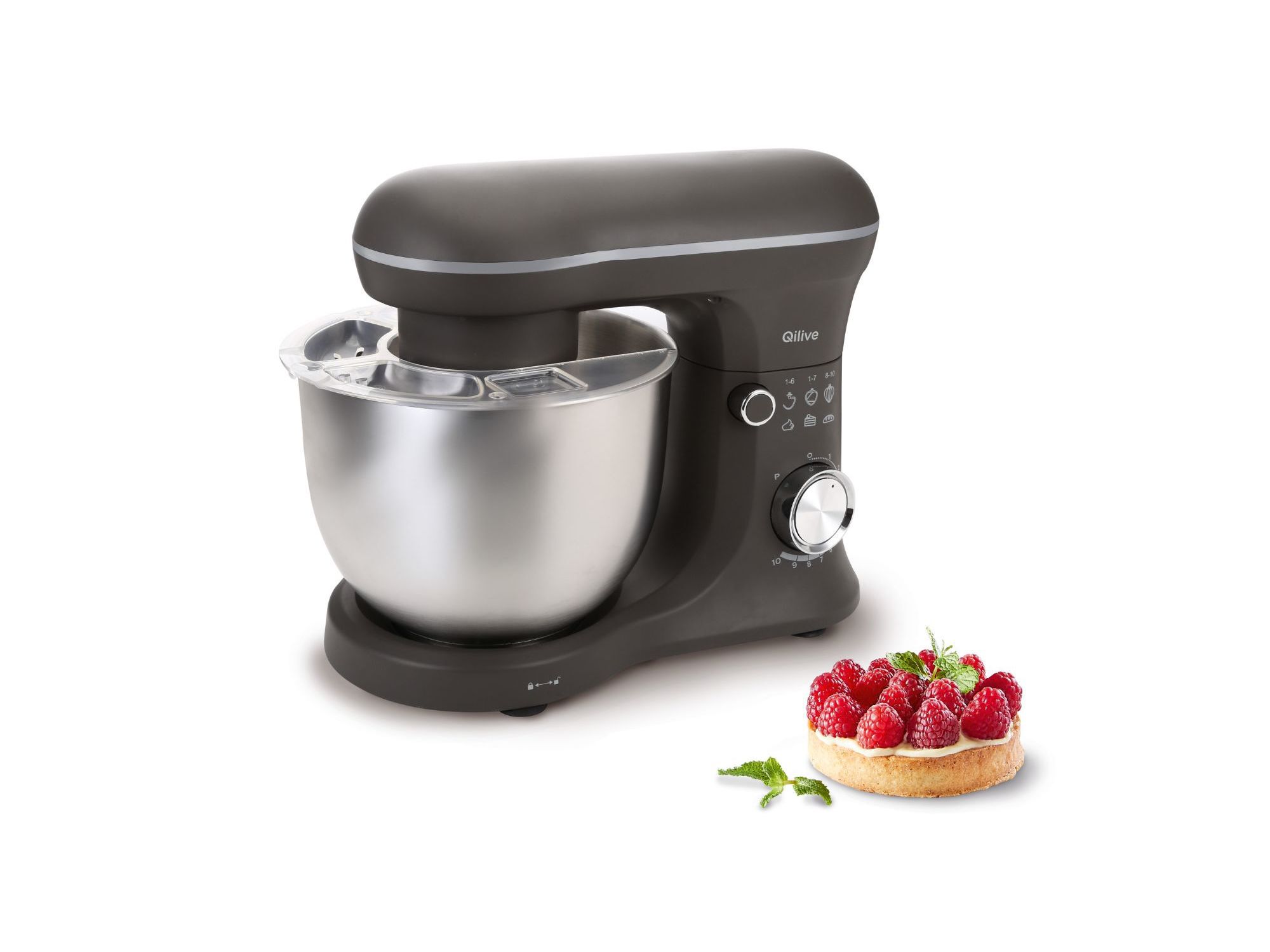 BATEDEIRA COM TA&Ccedil;A QILIVE Q.5623 CINZA 1500W