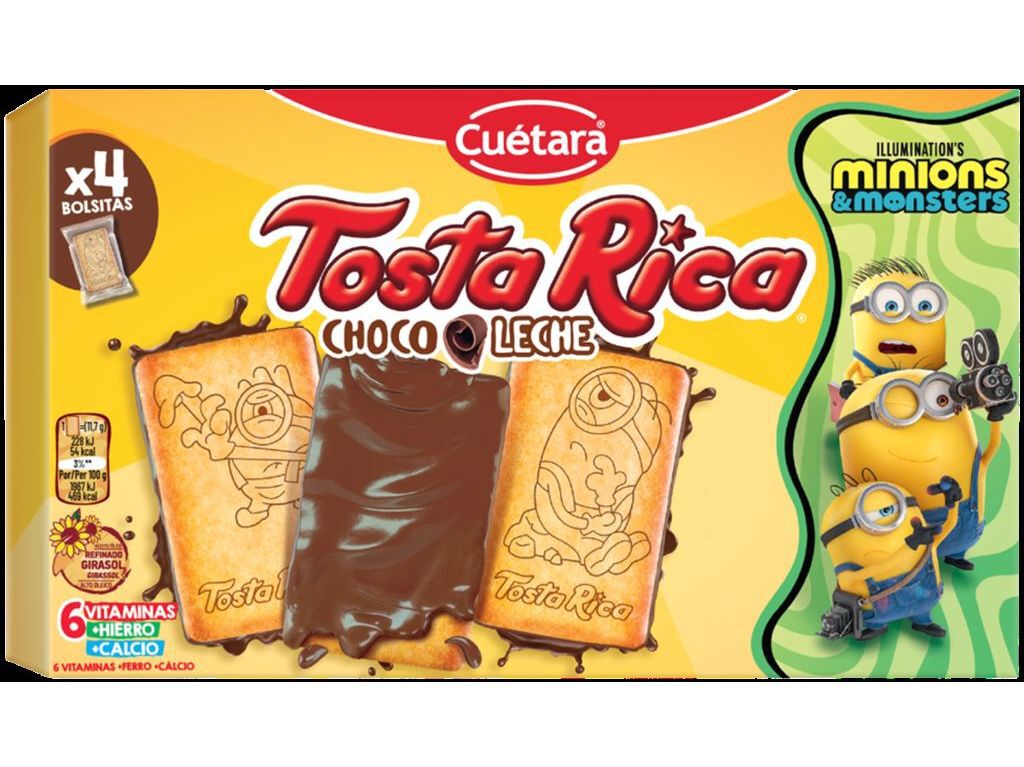 BOLACHA CU&Eacute;TARA TOSTA RICA CHOCO LEITE 140G image number 0