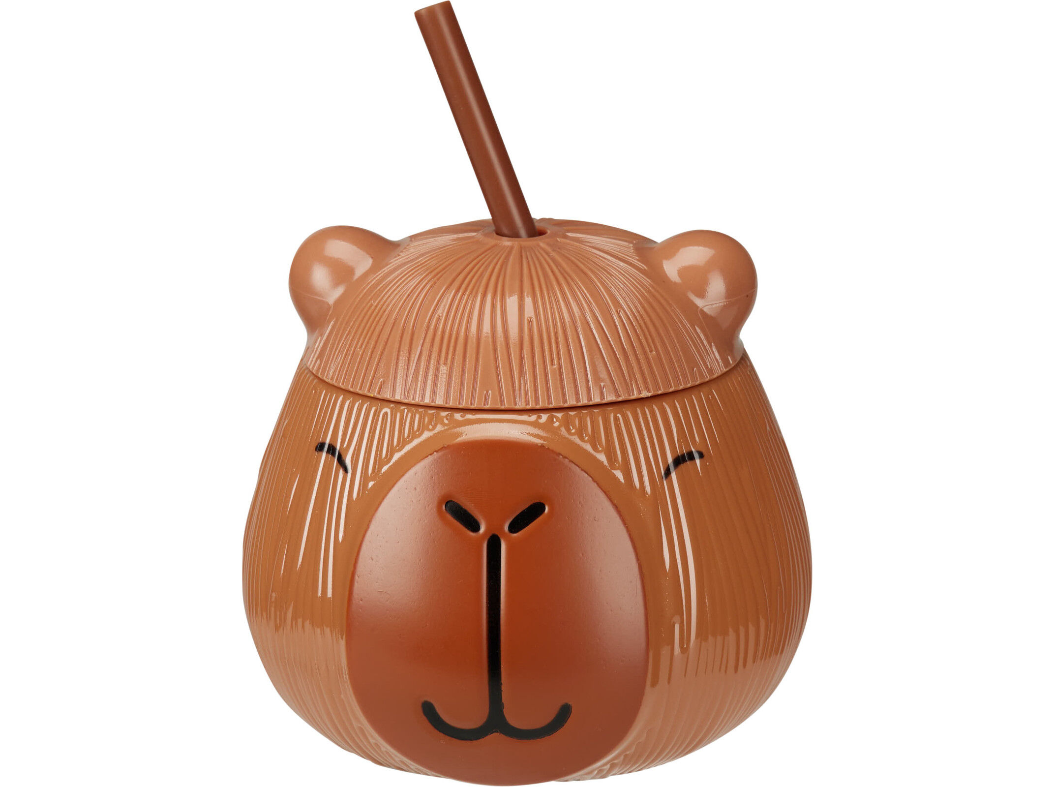 COPO COM PALHINHA CAPIVARA 650ML image number 1