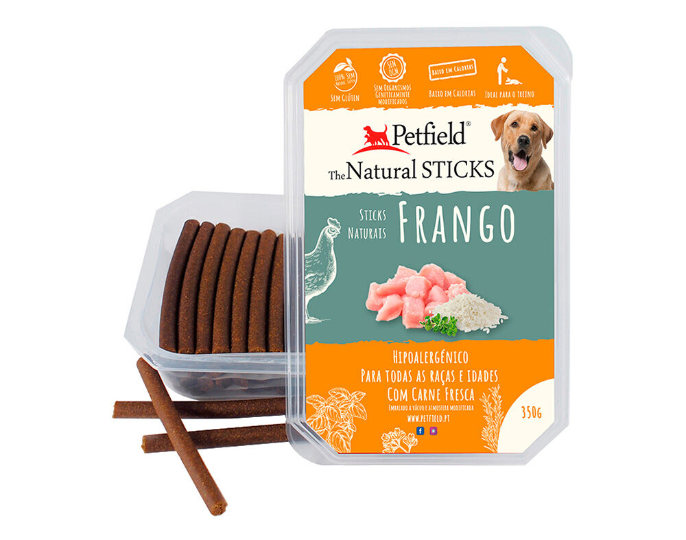 SNACK NATURAL C&Atilde;O PETFIELD FRANGO 350G image number 0