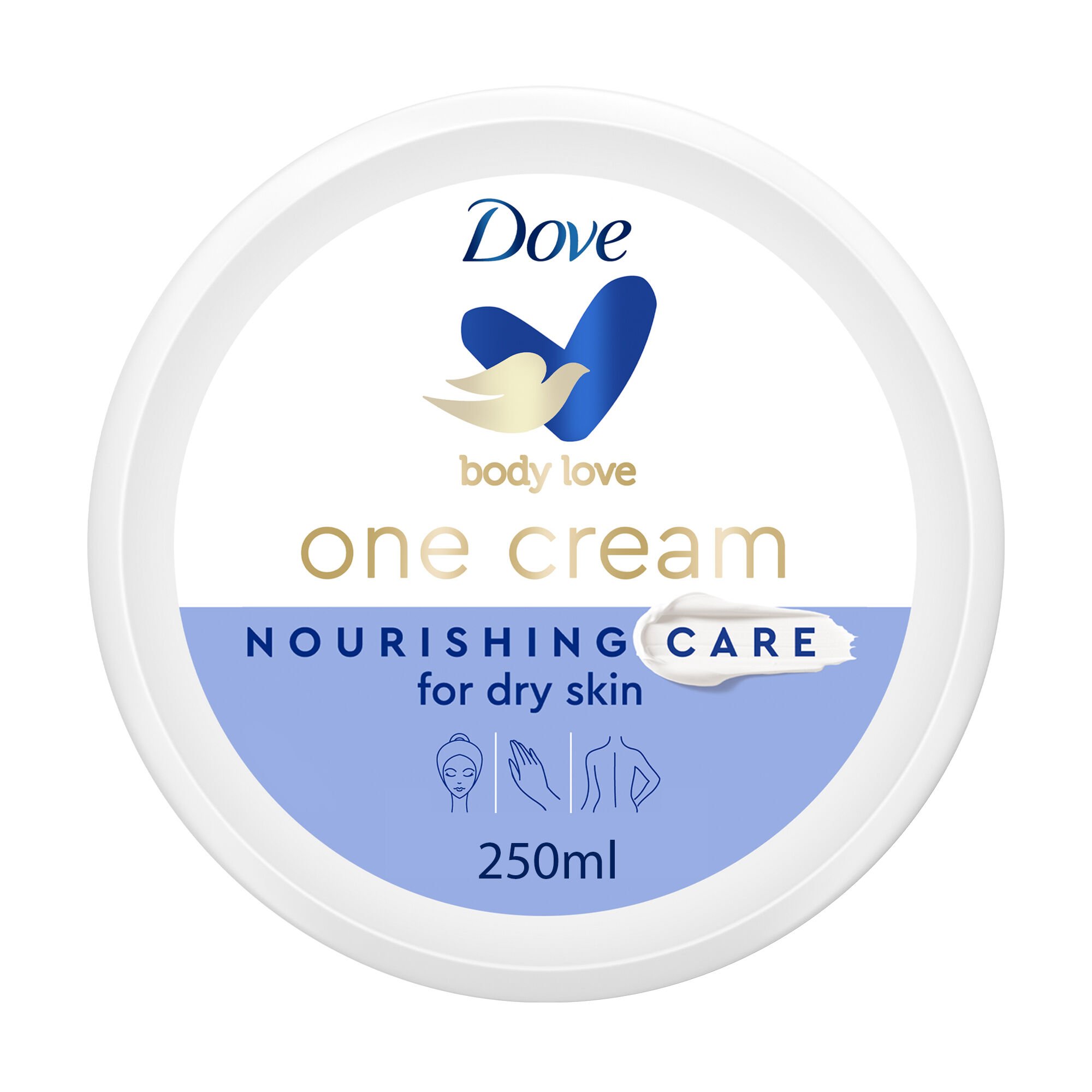 CREME CORPO DOVE NOURISHING CARE BODY LOVE 250ML image number 3