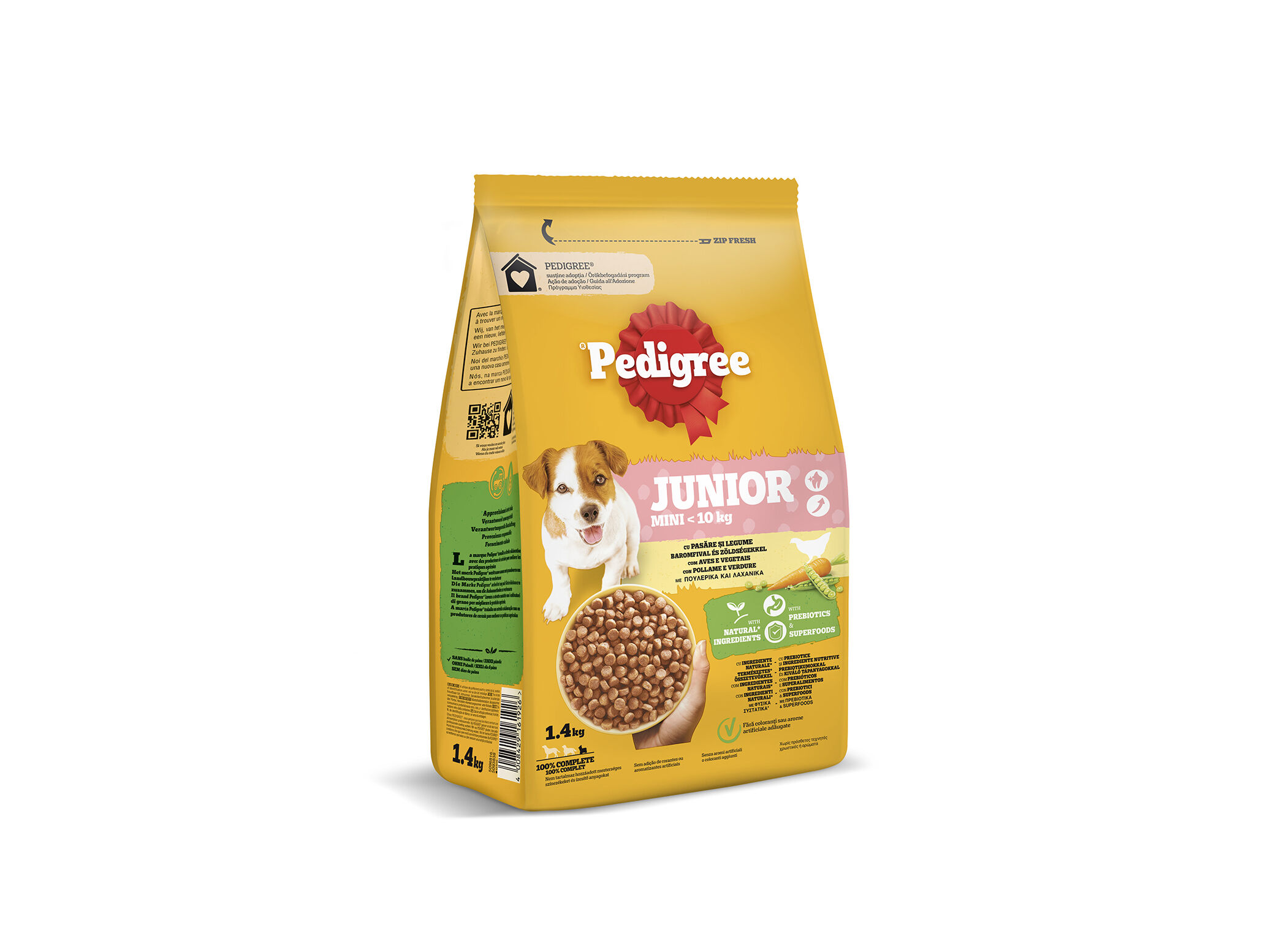 RA&Ccedil;&Atilde;O C&Atilde;O PEDIGREE J&Uacute;NIOR MINI 1.4KG image number 1
