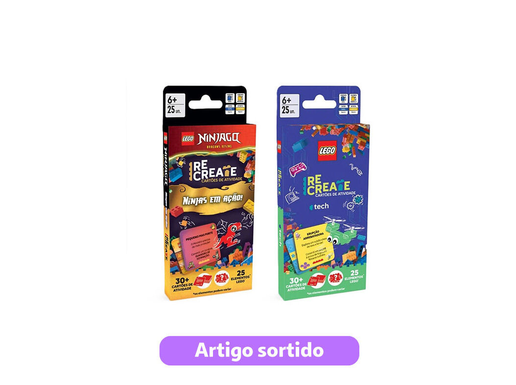 NINJAGO & TECH LEGO CART&Atilde;O ATIVIDADE MODELOS SORTIDOS image number 0