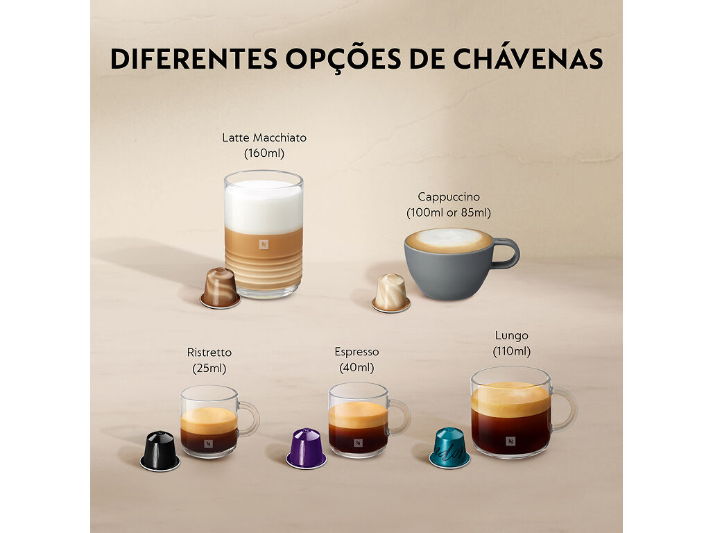 M&Aacute;QUINA DE CAF&Eacute; NESPRESSO DE'LONGHI LATTISSIMA ONE EN510.W BRANCA 19 BAR 1450W image number 2