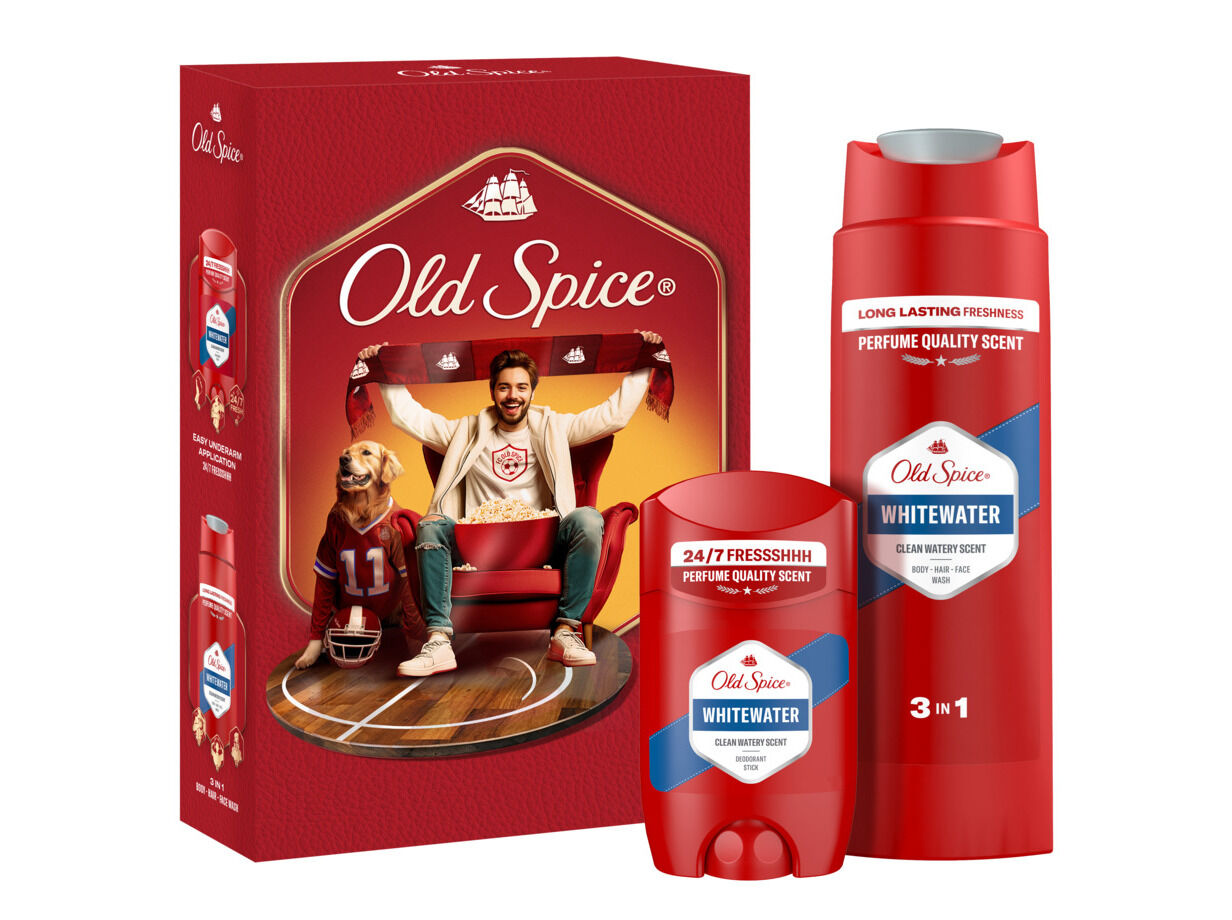 CONJUNTO OLD SPICE WHITEWATER DEO+BODY/FACE/HAIR WASH