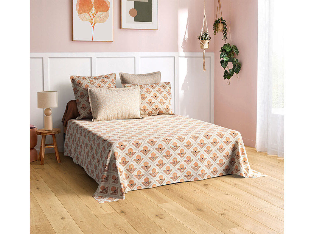 JOGO CAMA ACTUEL 100%ALG BEGE MIK 260X280CM image number 0