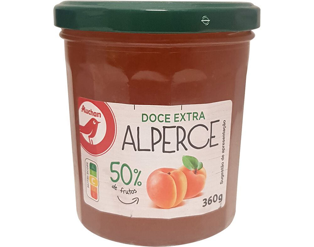 DOCE AUCHAN EXTRA 50% FRUTOS ALPERCE 360G