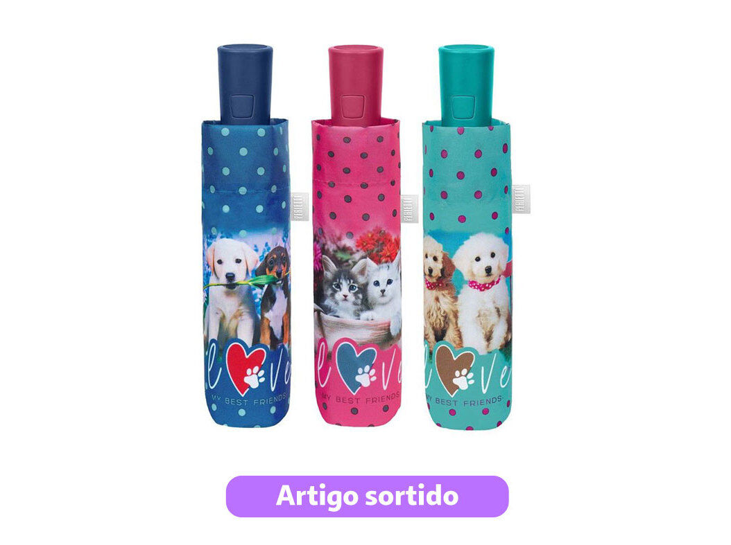 GUARDA-CHUVA SENHORA CURTO PERLETTI AUTOM&Aacute;TICO CORES SORTIDAS image number 0