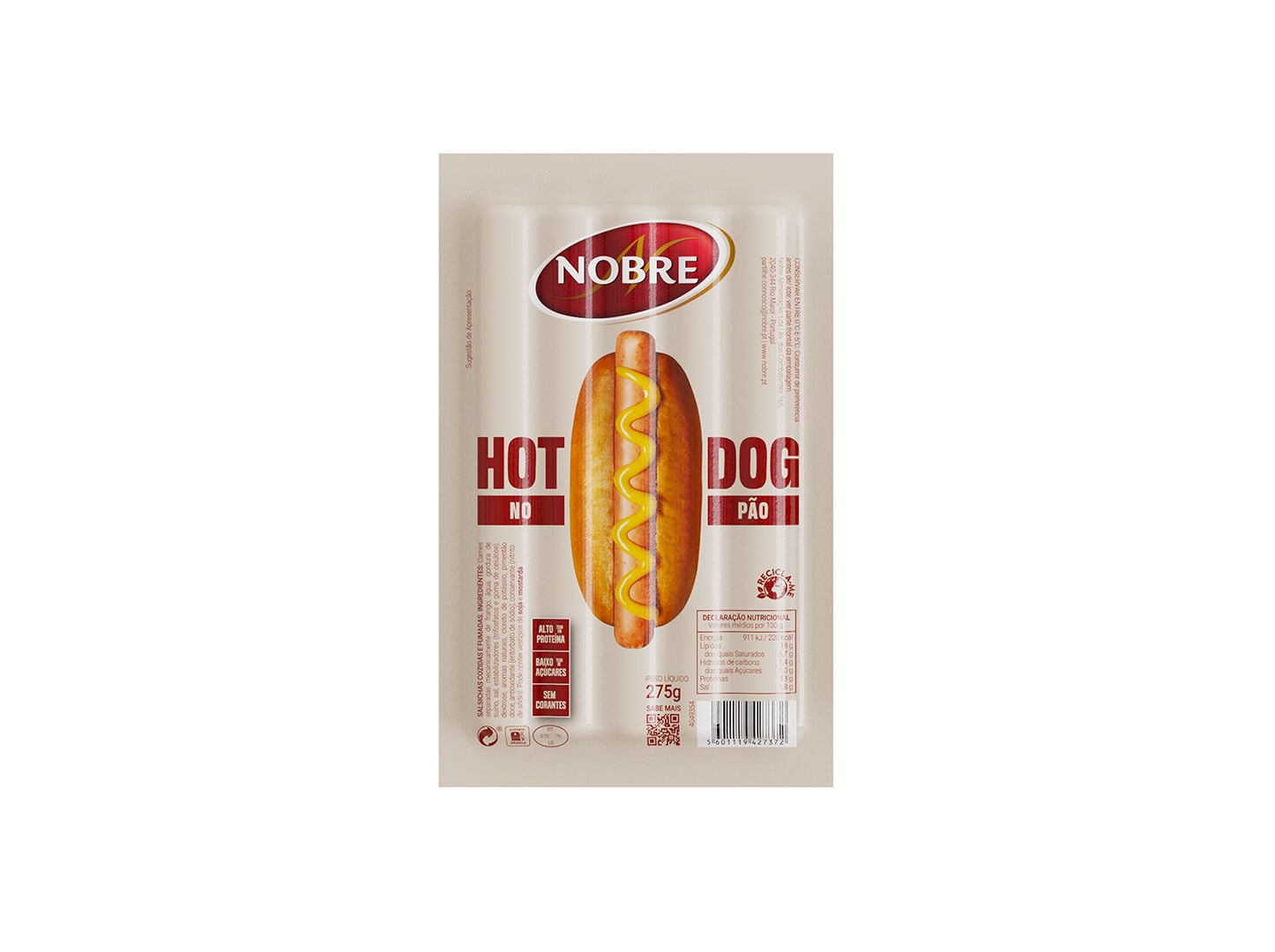 SALSICHAS HOT DOG P&Atilde;O NOBRE 275 image number 1