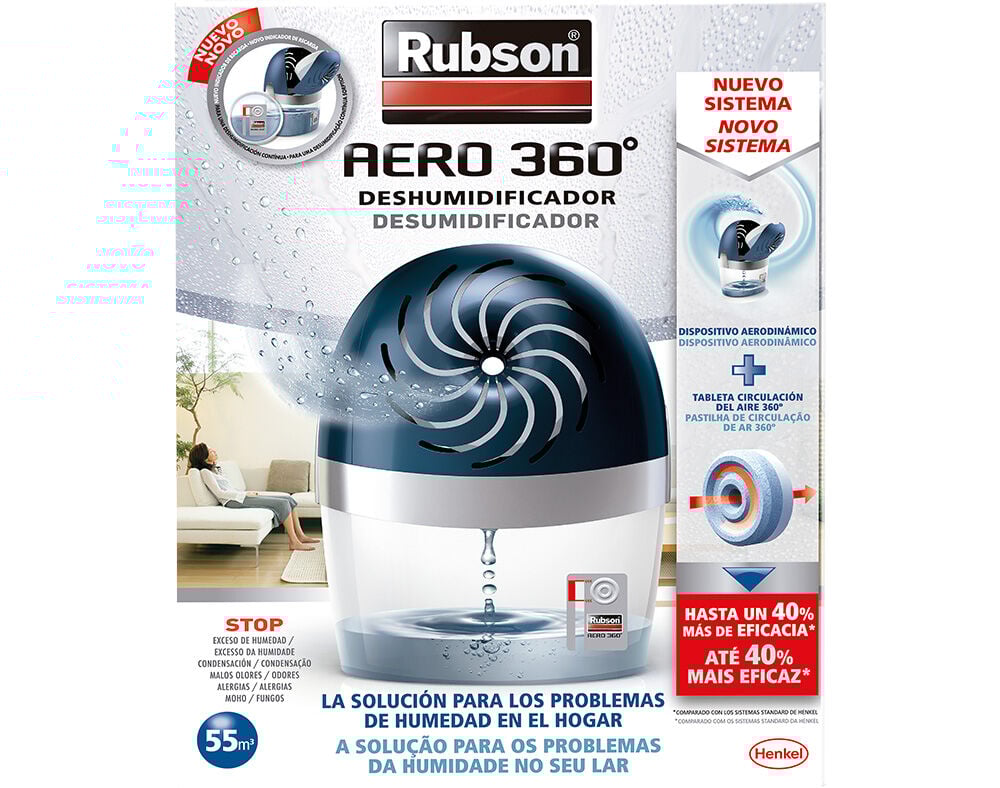 DESUMIDIFICADOR RUBSON AERO 360&ordm; 450G
