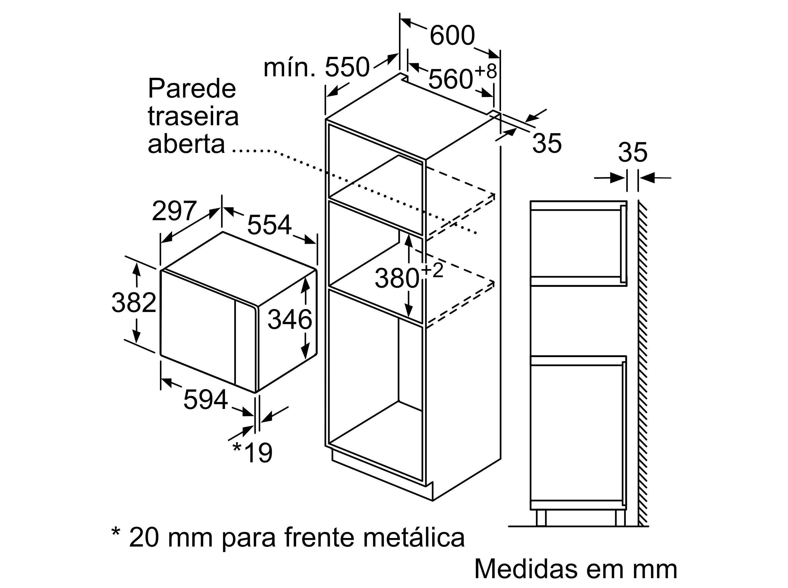 MICRO ONDAS ENCASTRE BALAY 3CP5002N3 PRETO 20 L image number 8
