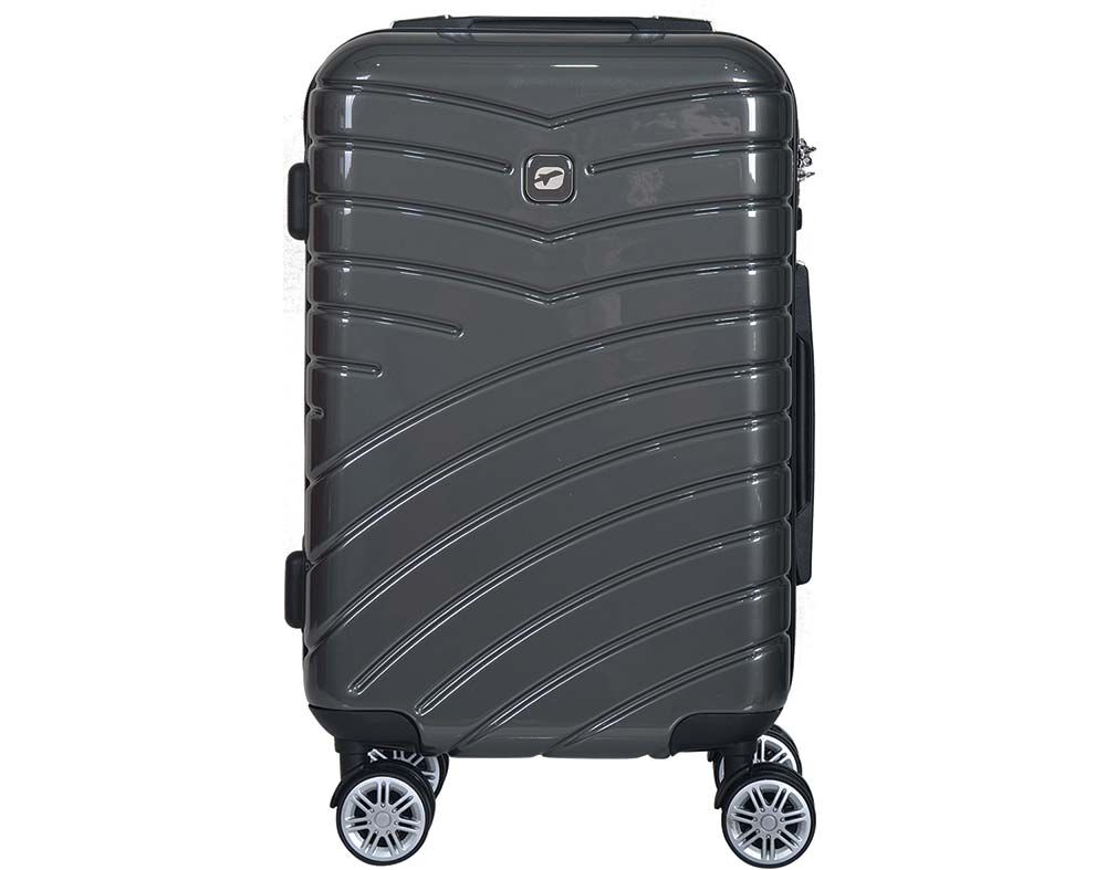 MALA DE CABINE R&Iacute;GIDO AIRPORT CINZENTO 8 RODAS 55CM