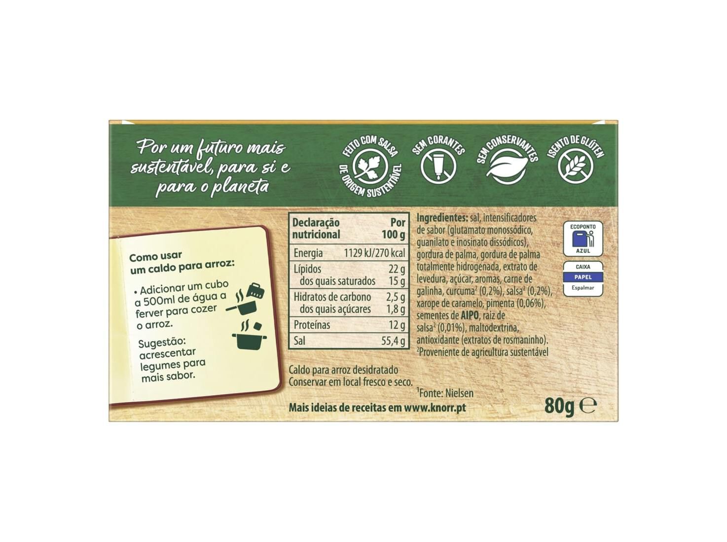 CALDO KNORR PARA ARROZ 8 CUBOS 80G image number 2