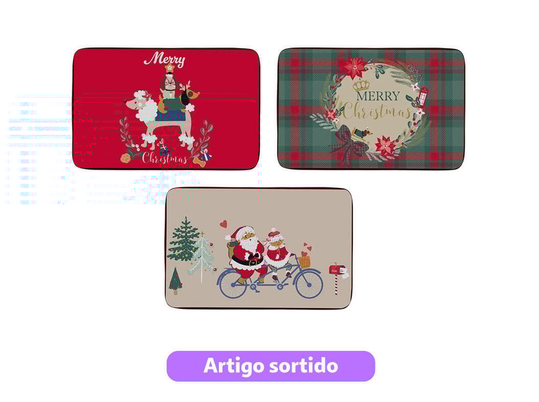 TAPETE DECORADO ACTUEL MOTIVOS NATAL 40X60CM MODELOS SORTIDOS