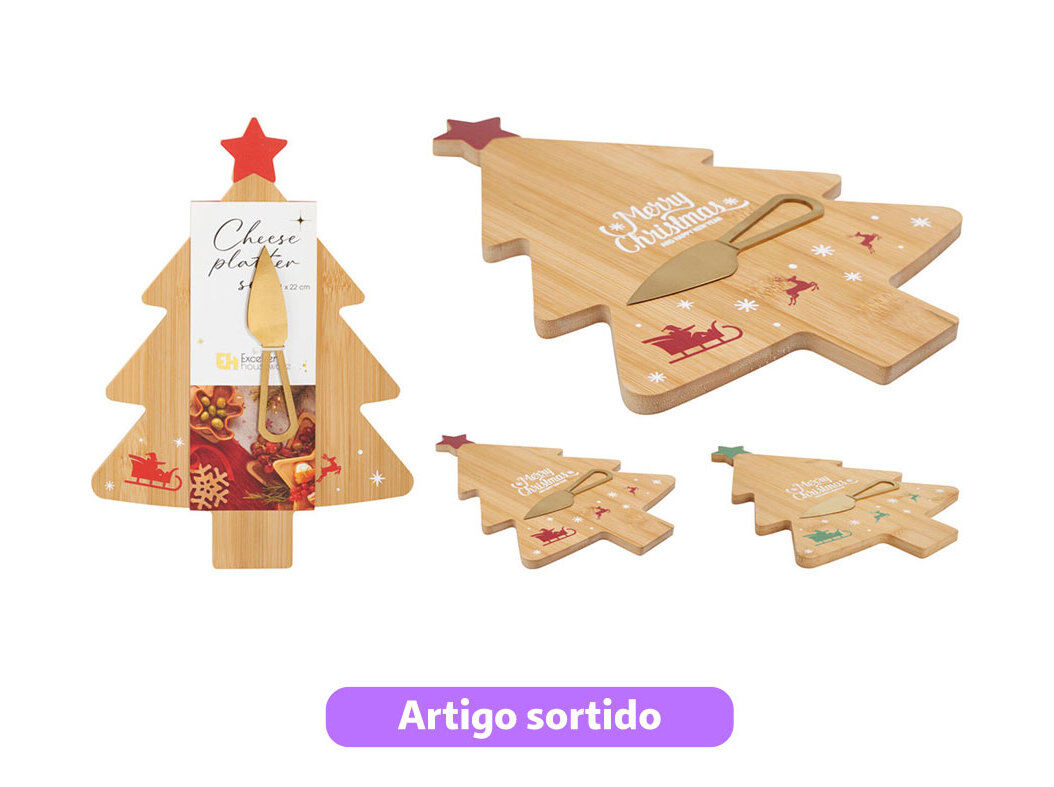 T&Aacute;BUA CORTE MADEIRA + FACA PARA QUEIJO CORES SORTIDAS