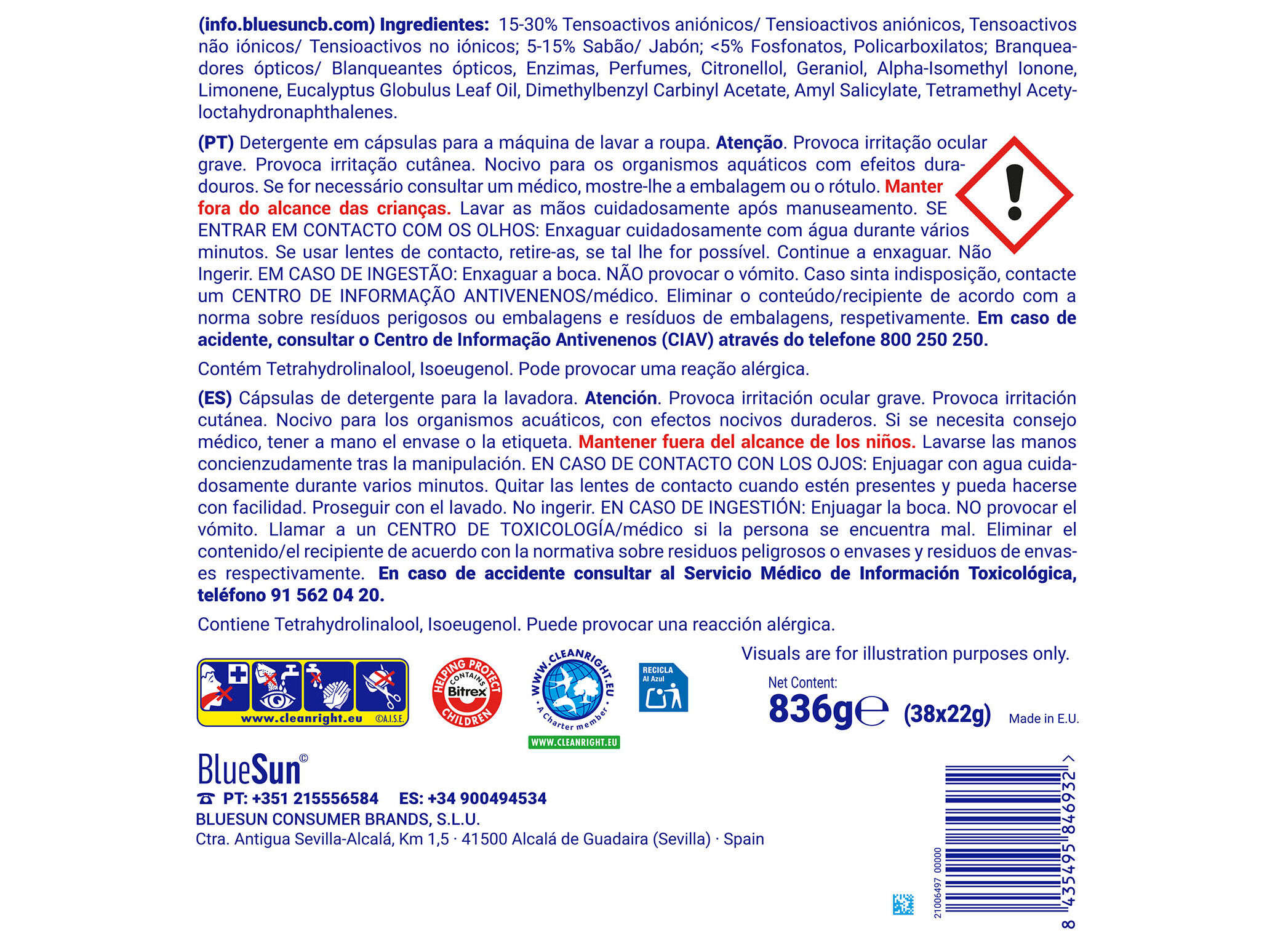 DETERGENTE A+ M&Aacute;QUINA ROUPA C&Aacute;PSULAS REGULAR 38 DOSES image number 1